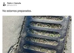 Imposible luchar contra el agua con este tipo de alcantarillado