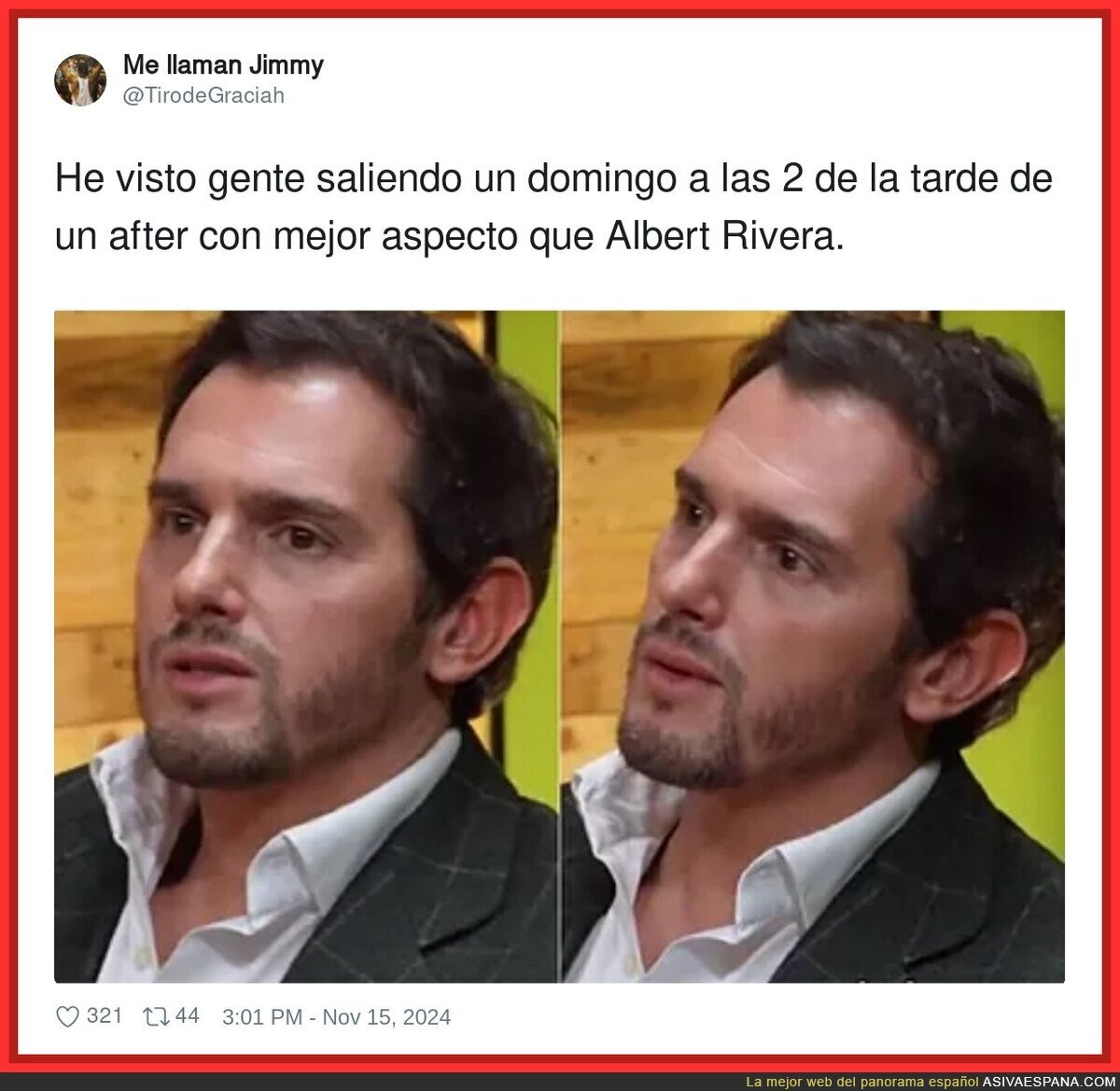Menuda vida lleva Albert Rivera
