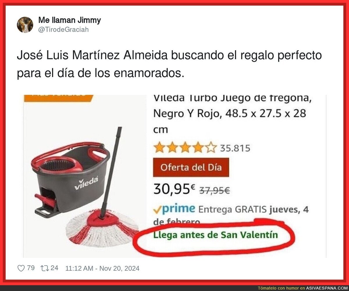 José Luis Martínez Almeida sabe bien que regalar