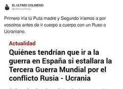 La lista de reclutamiento para ir al ej&eacute;rcito a combatir en la guerra