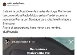La publicaci&oacute;n de Jorge Mart&iacute;n que no gust&oacute; a El Hormiguero