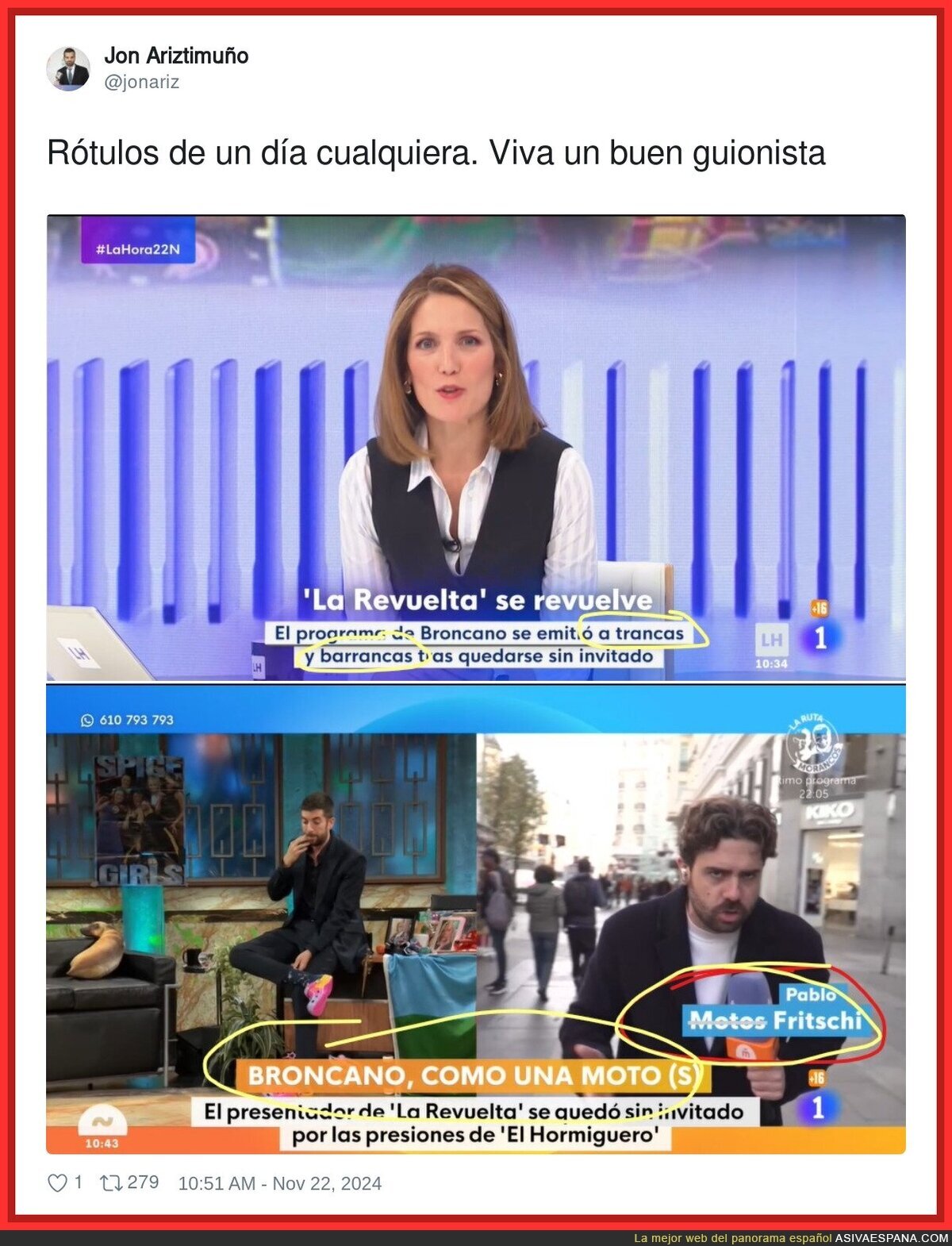RTVE y su humillación a Pablo Motos
