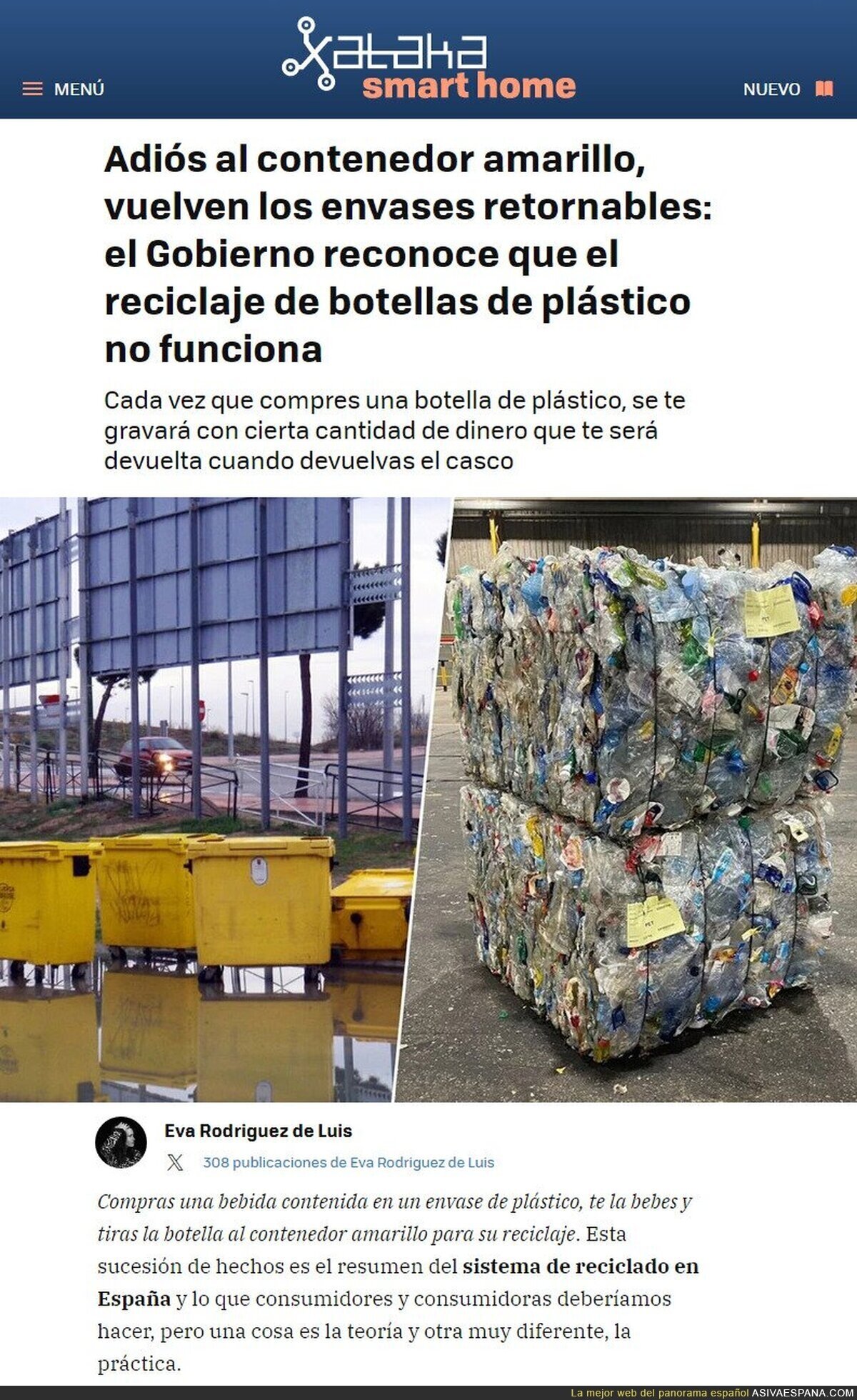 El reciclaje de plásticos no funciona