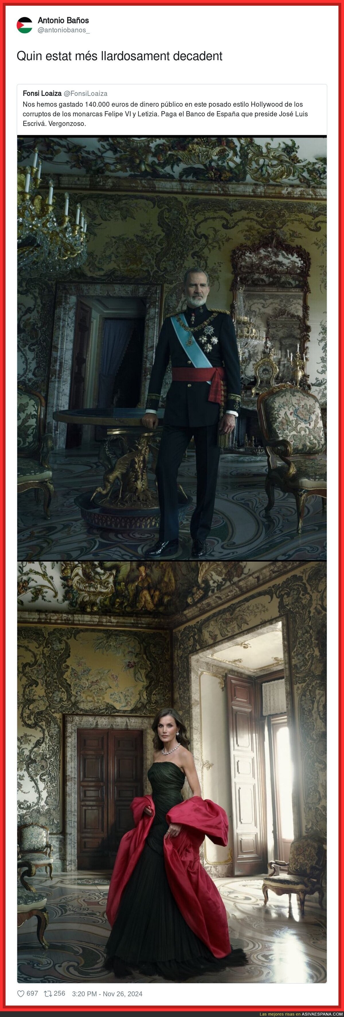 El dineral que han costado estas fotografías de La Monarquía