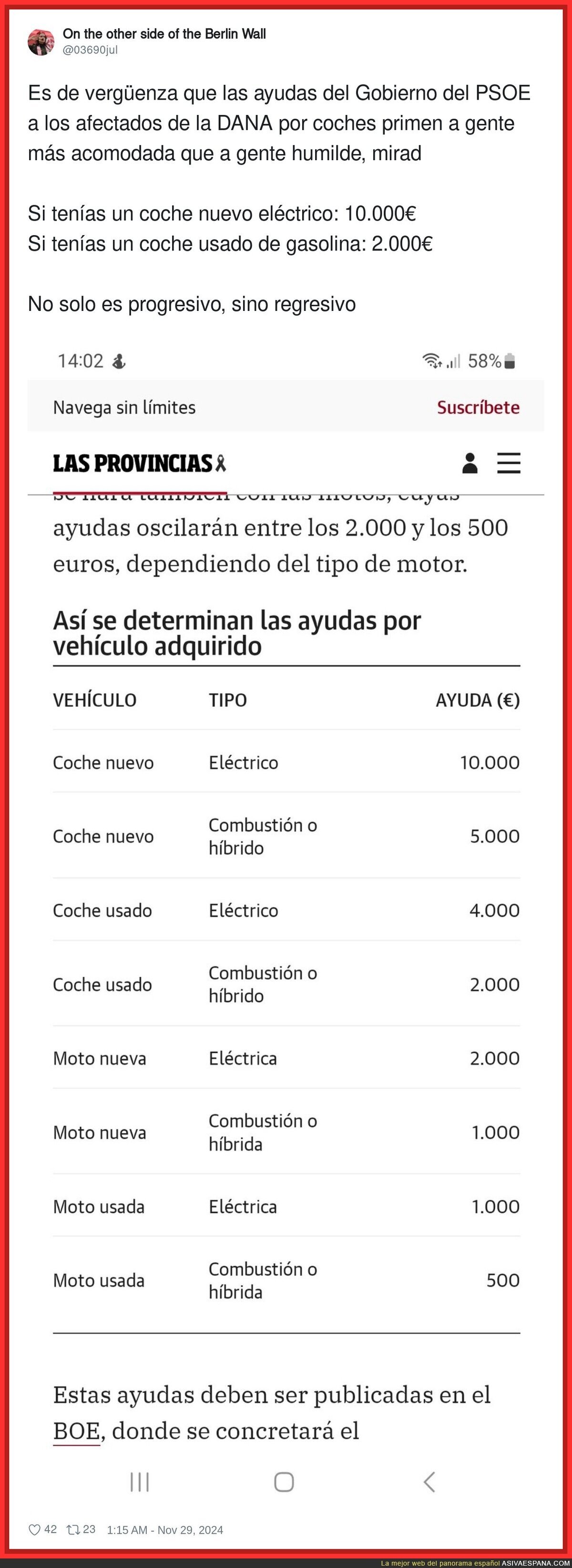 Así va a ayudar el Gobierno del PSOE a los afectados por la DANA por sus vehículos