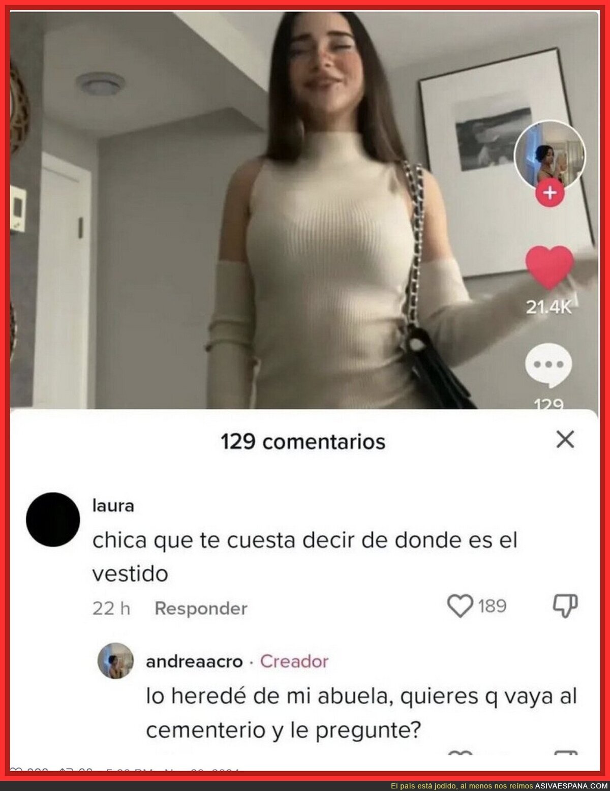 Esta respuesta no me la esperaba
