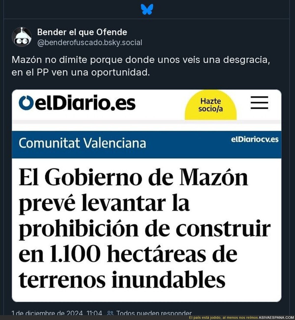 Mazón: ¿Dimitir?  Tengo planes mejores...