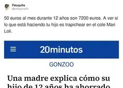 Cuidado con los negocios de los hijos