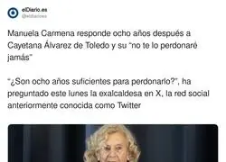 Manuela Carmena le ten&iacute;a un mensaje a Cayetana &Aacute;lvarez de Toledo