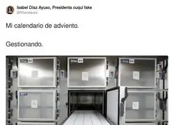 El calendario de adviento de Ayuso