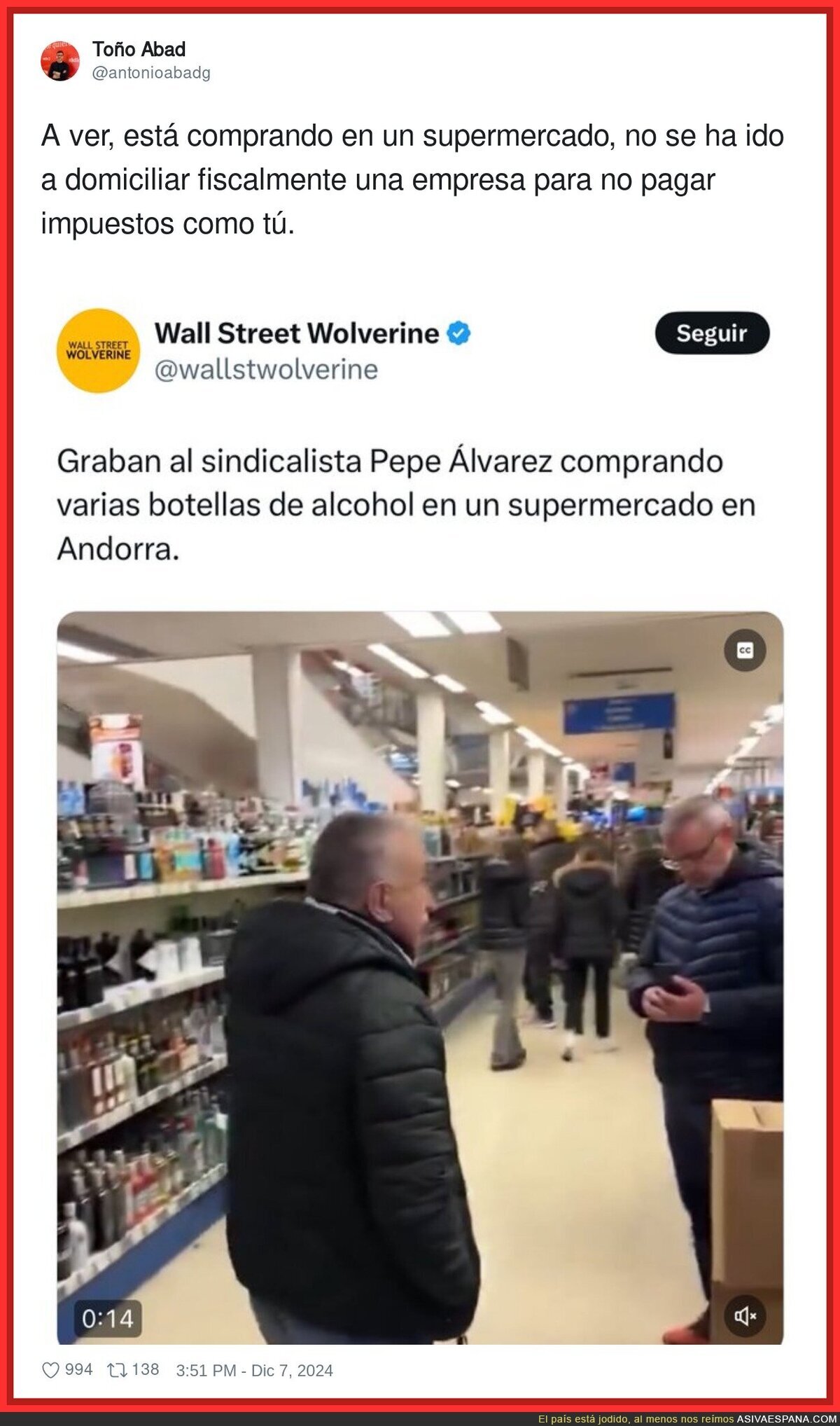 Cuando criticas a según quien y tú eres mucho peor