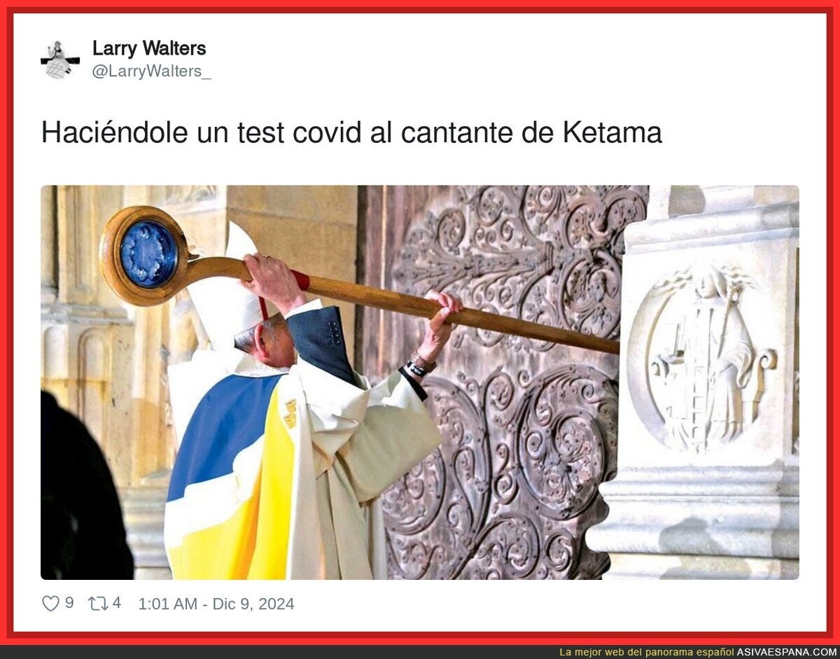 La única forma de hacerle la prueba