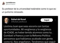 Juan Garc&iacute;a-Gallardo queda retratado por su profesor de universidad