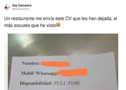 Un curriculum bien directo