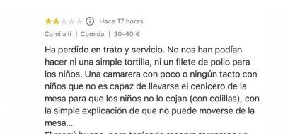 La poca verg&uuml;enza de estos padres llevando a sus hijos a un restaurante