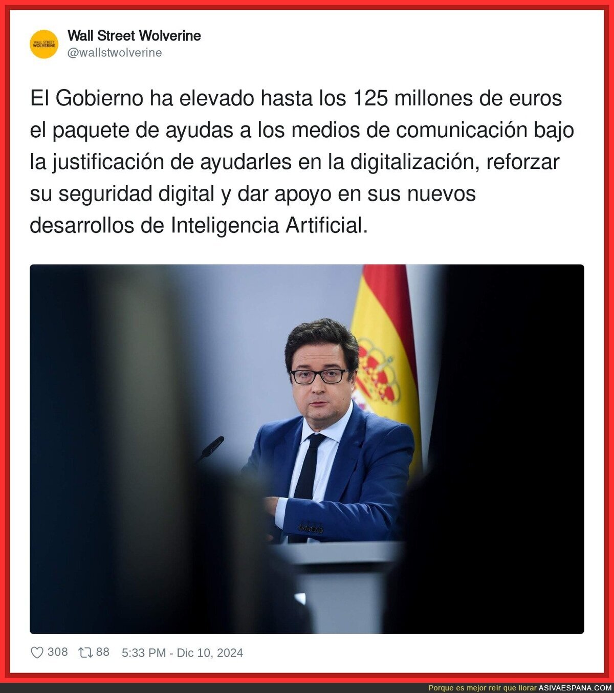 Las ayudas del Gobierno a los medios de comunicacion