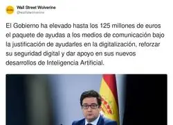 Las ayudas del Gobierno a los medios de comunicacion