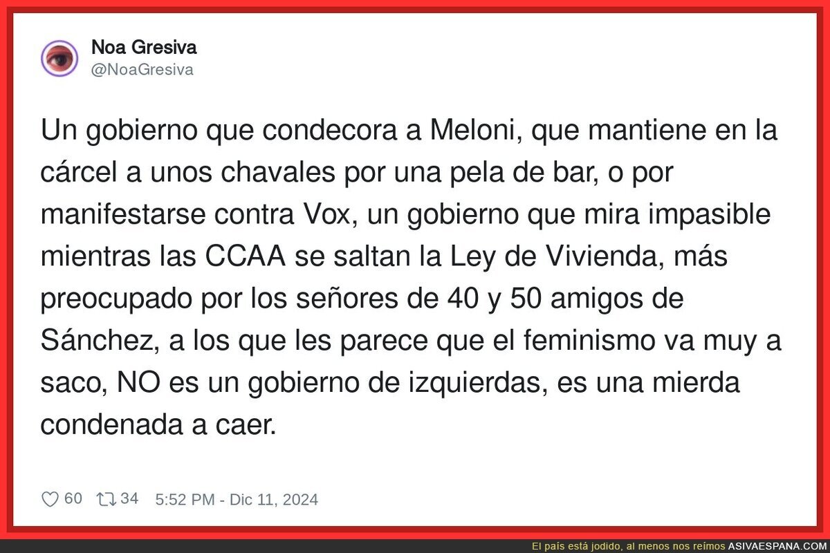 El Gobierno caerá tarde o temprano
