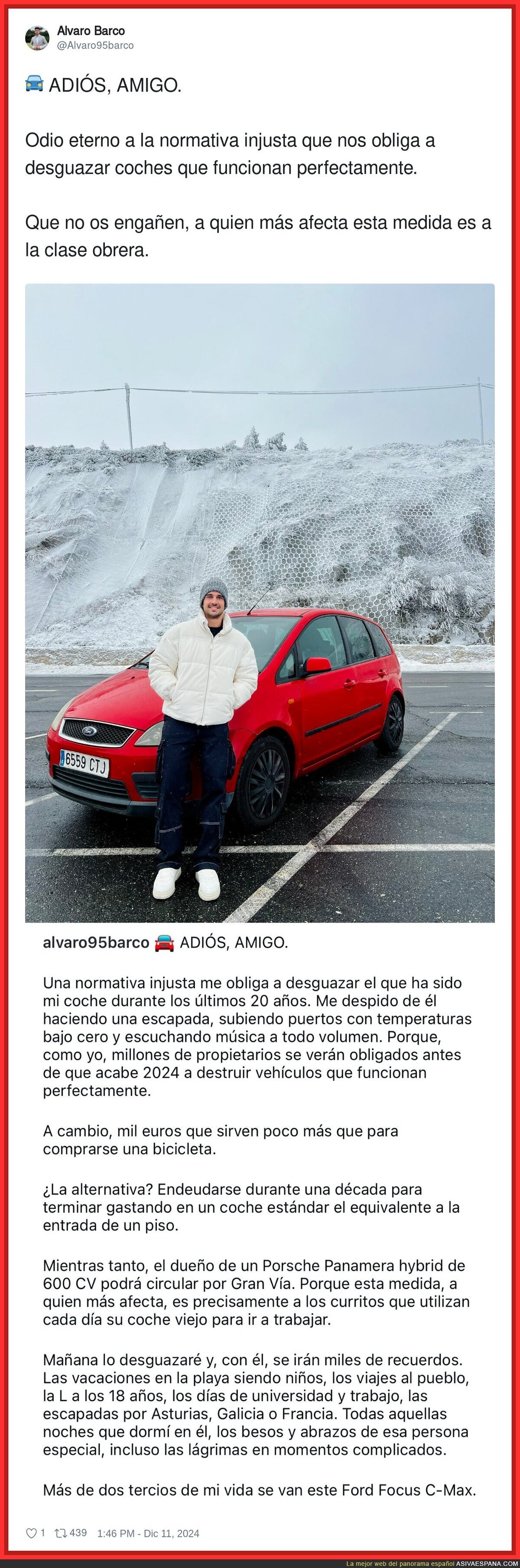 Así cuenta este chico como le han obligado a desguazar su coche en perfecto estado