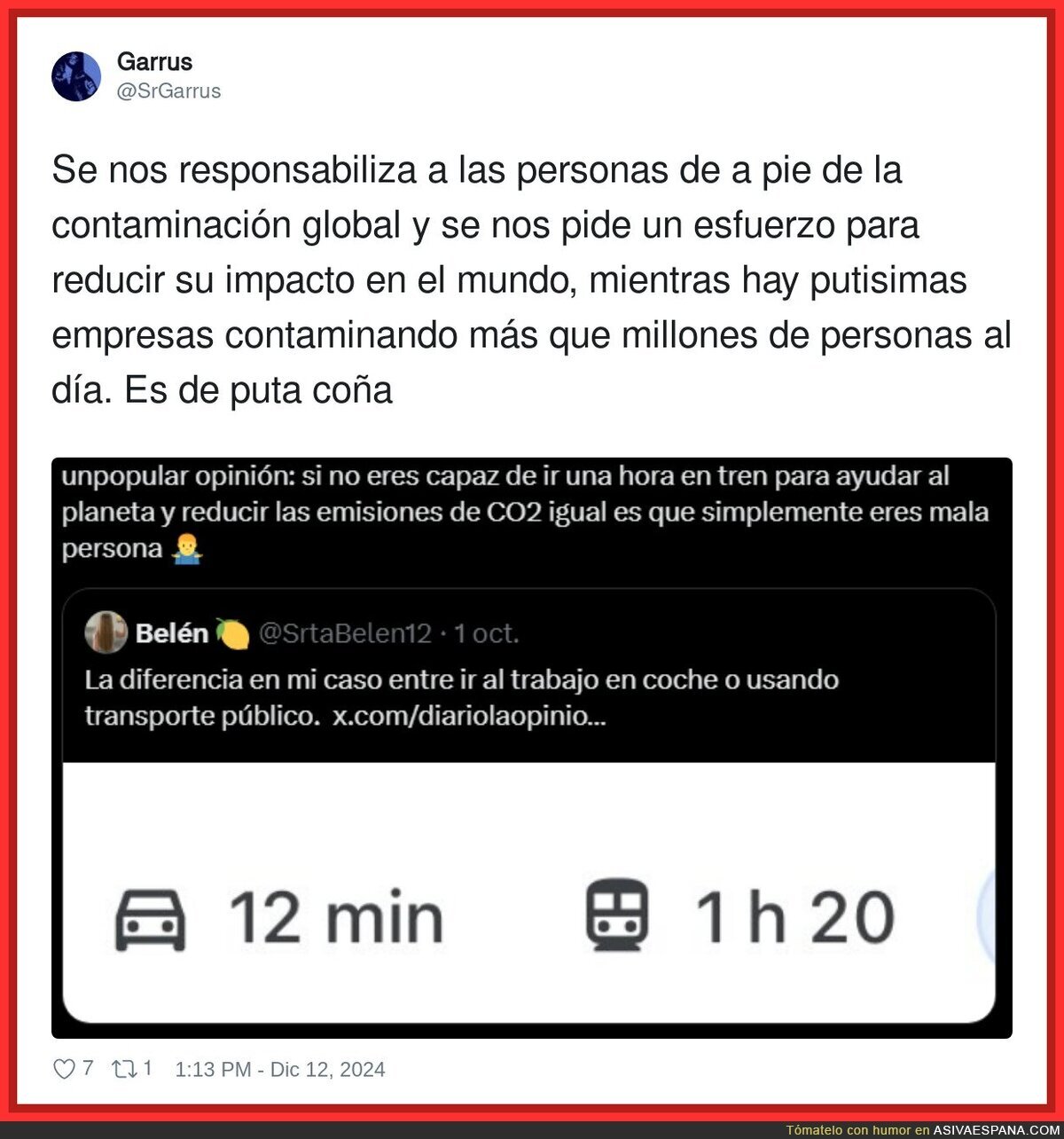 ¿De verdad somos nosotros los responsables?