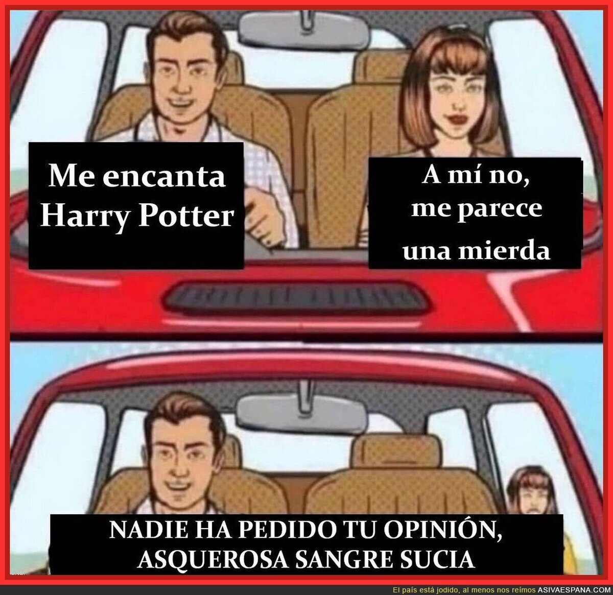 No se acepta gente que no guste Harry Potter