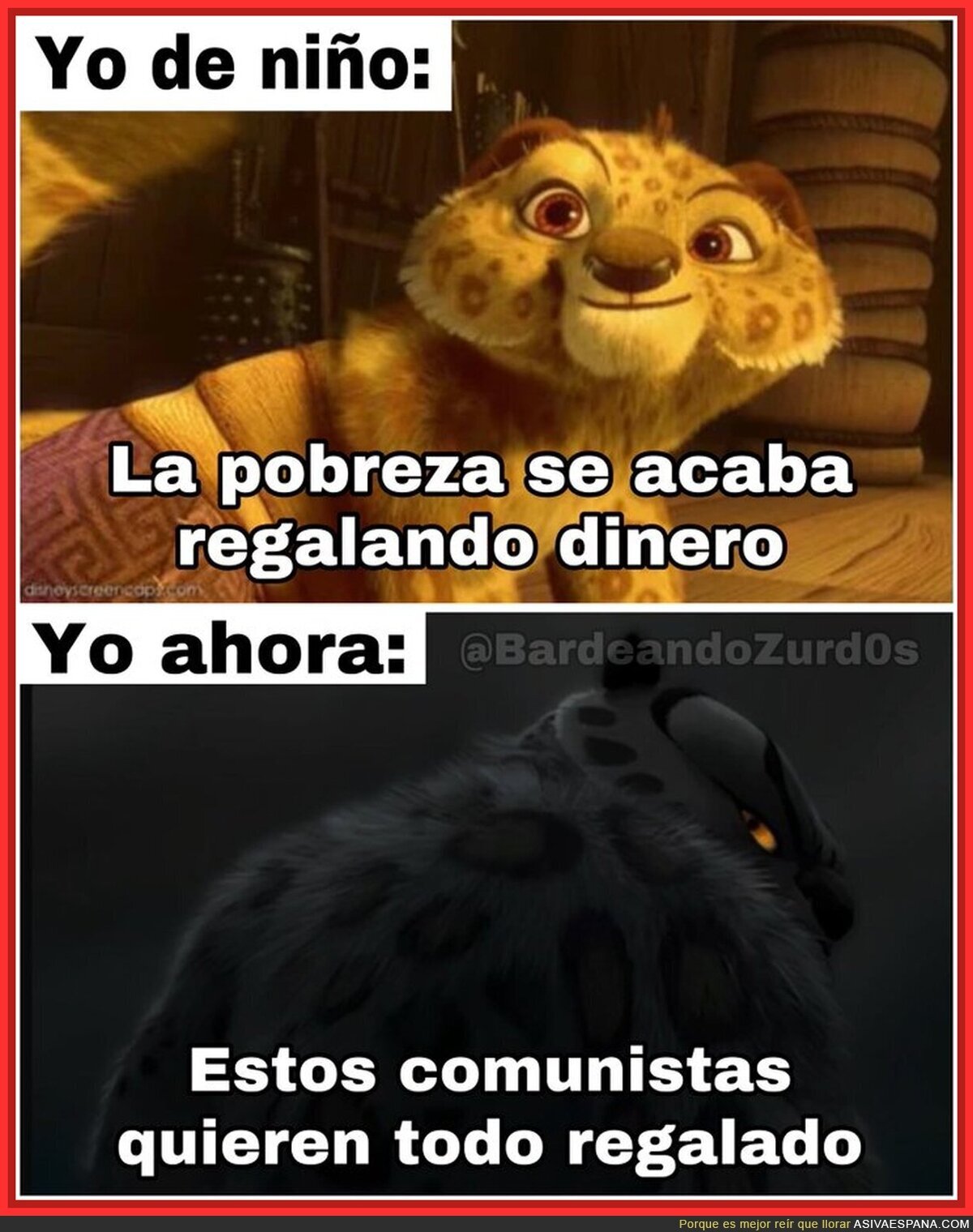 El pensamiento cambia con los años