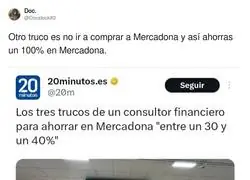 Trucl para ahorrar en el Mercadona