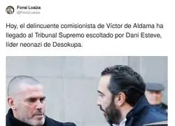 El escolta de V&iacute;ctor de Aldama en el Tribunal Supremo
