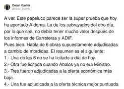 La cuestionable prueba de Aldama desmentida por Oscar Puente