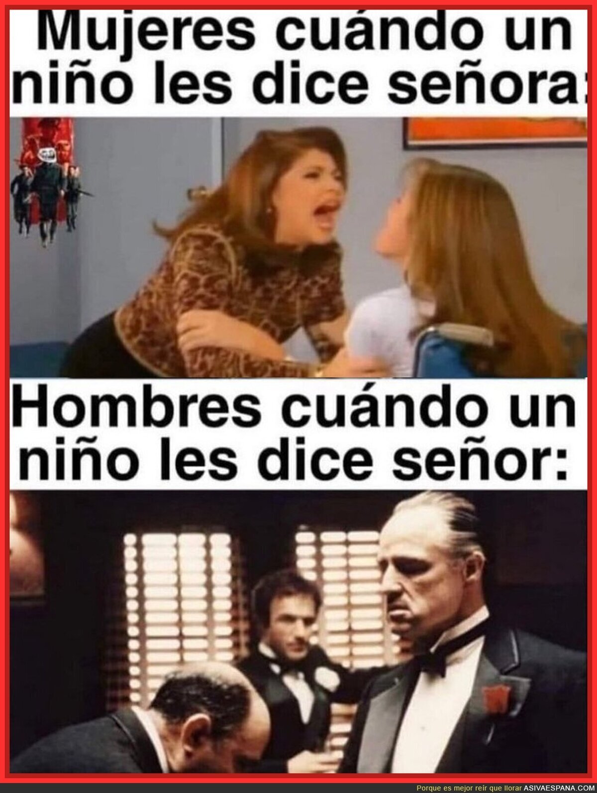 Una situación bien diferente
