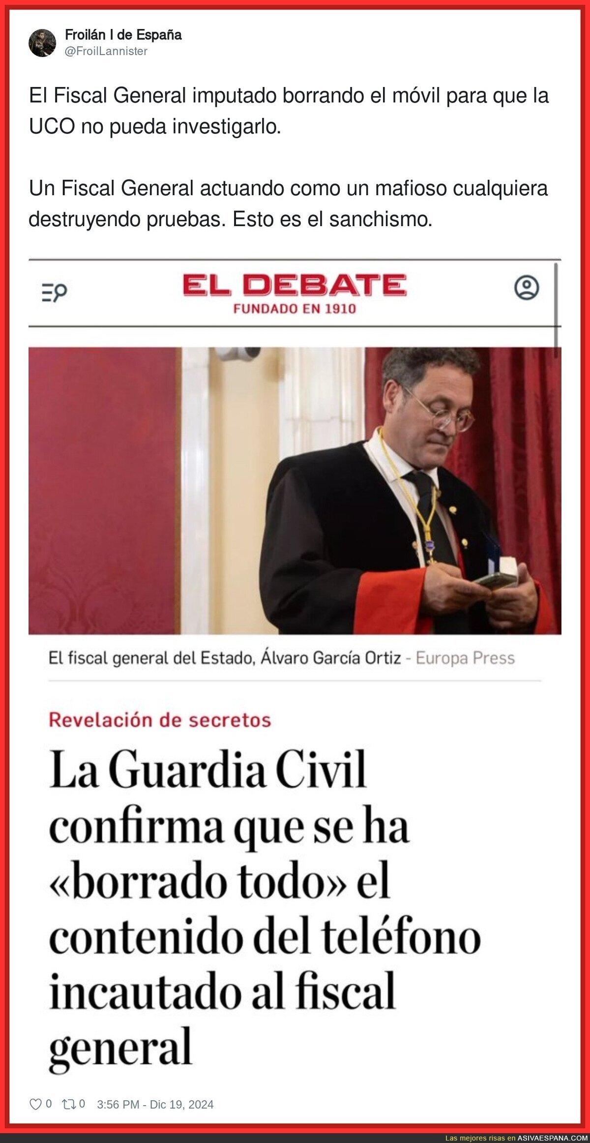 Esto está llegando demasiado lejos