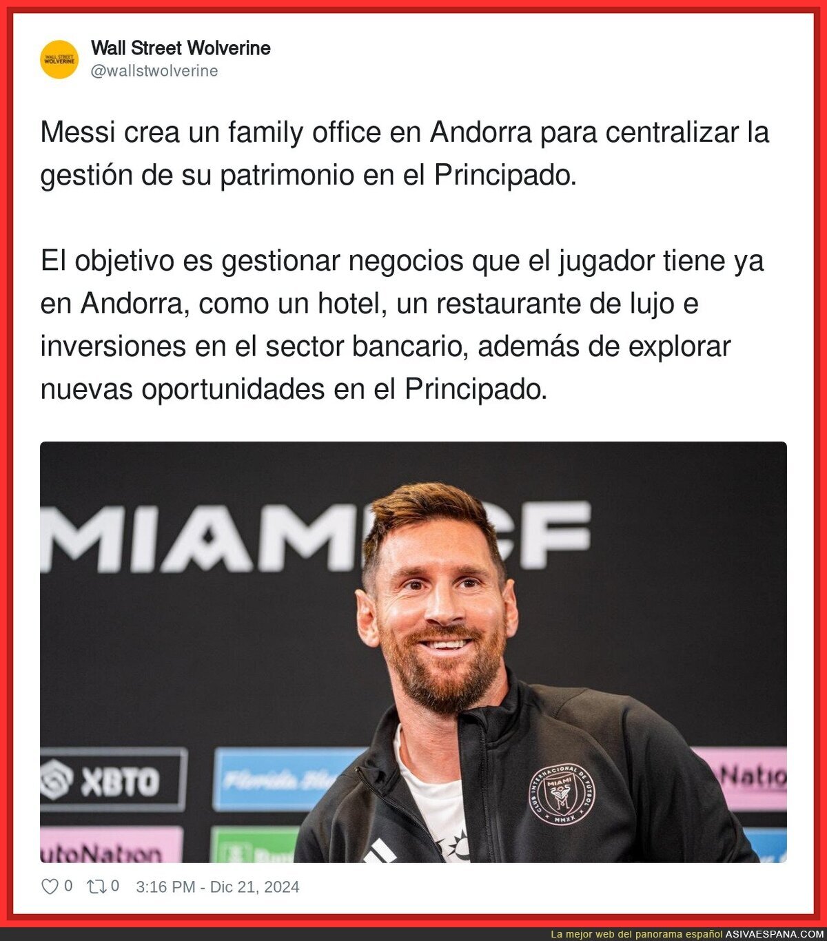 Messi apuesta por Andorra