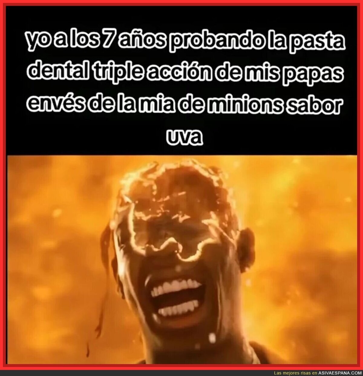 Esa pasta de dientes la cargaba el demonio