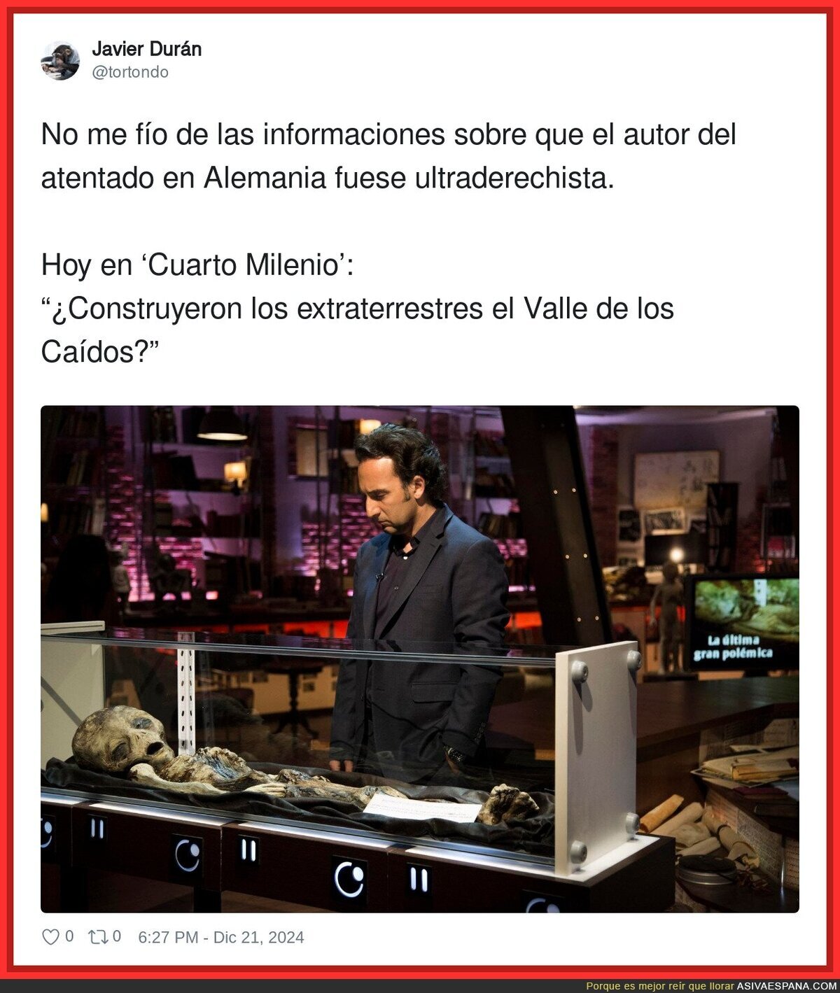 Iker Jiménez ha evolucionado de forma muy polémica últimamente