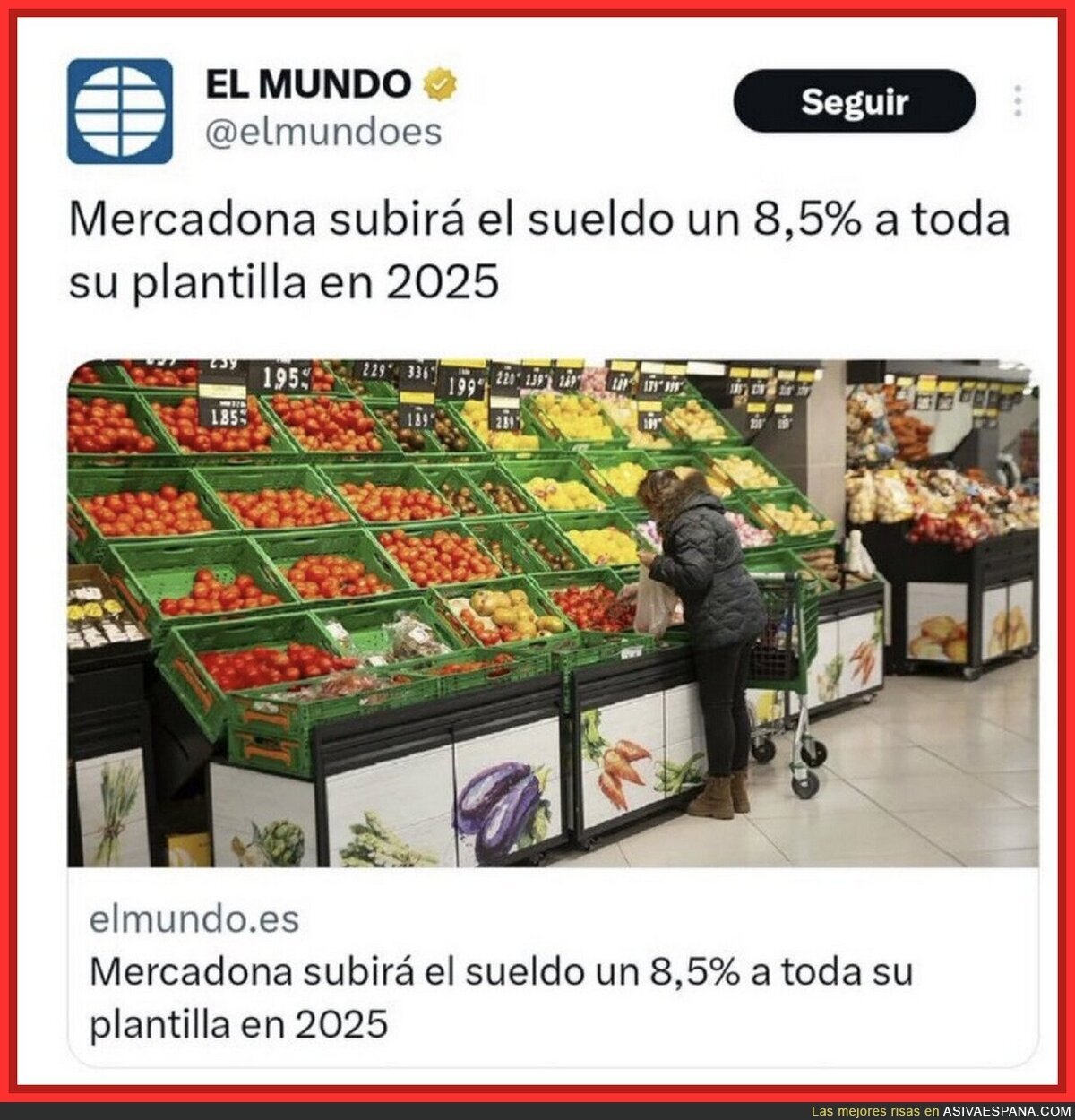 Mercadona da ejemplo y sube el sueldo a sus empleados. Ya podrían aprender otros