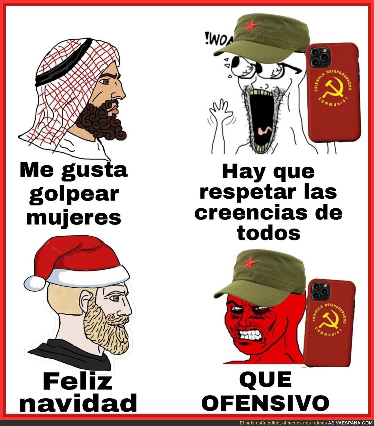 Así es el doble rasero