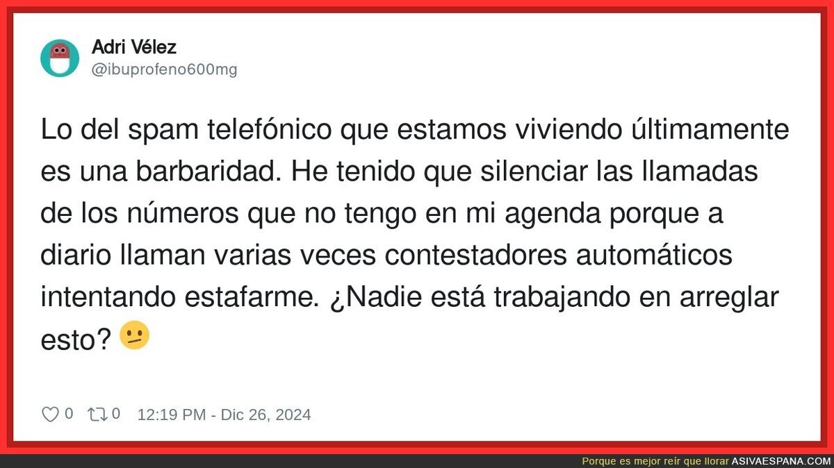 ¿Nadie hace nada ante el acoso telefónico?
