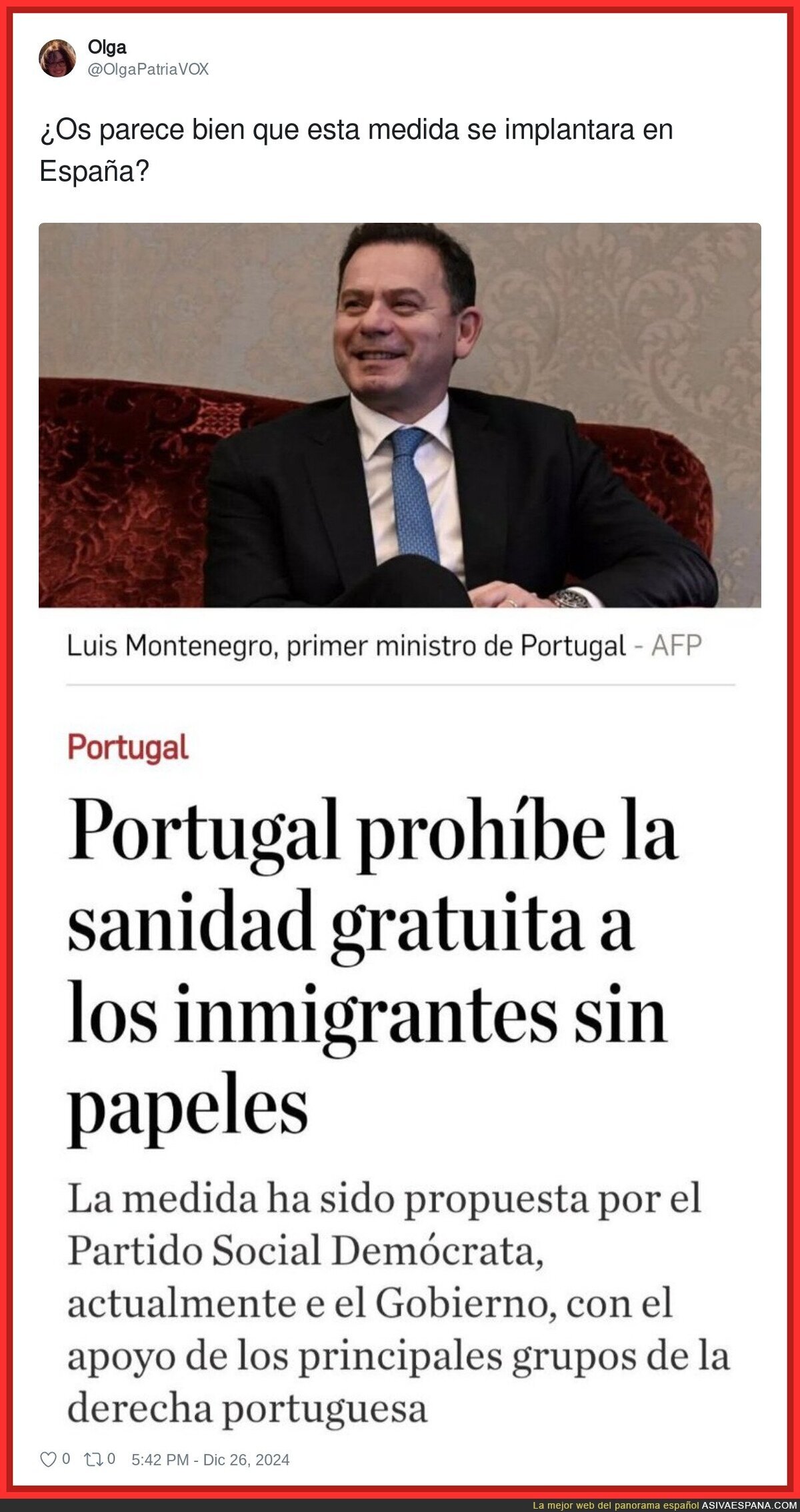 Polémica medida en Portugal con la Sanidad