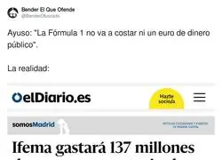 El pastizal que va a costar la F&oacute;rmula 1 en Madrid