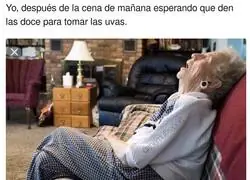 Mi cuerpo no puede m&aacute;s esperando las uvas