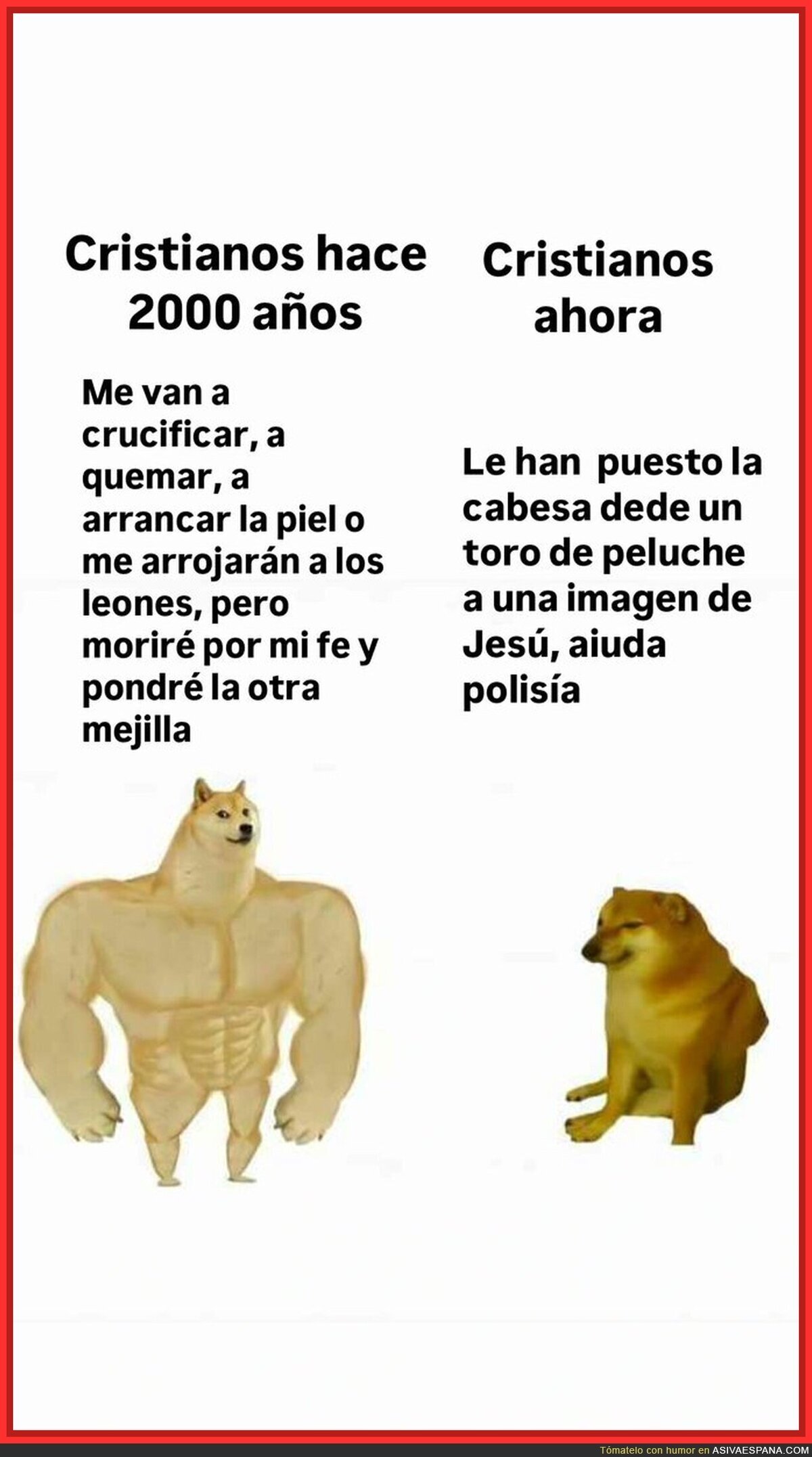 Los cristianos de ahora vs los de antes