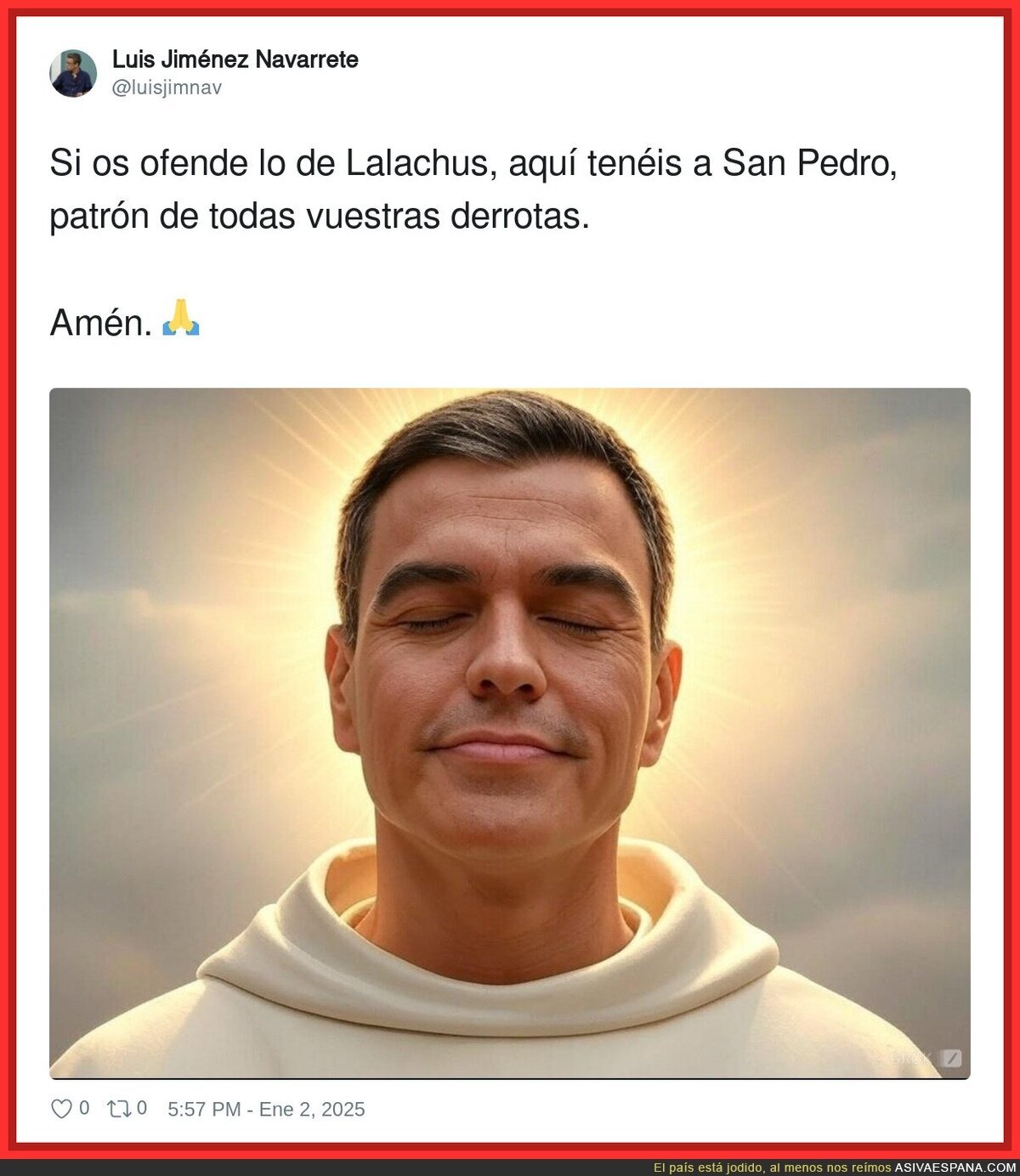 Que Pedro os bendiga. Amén.