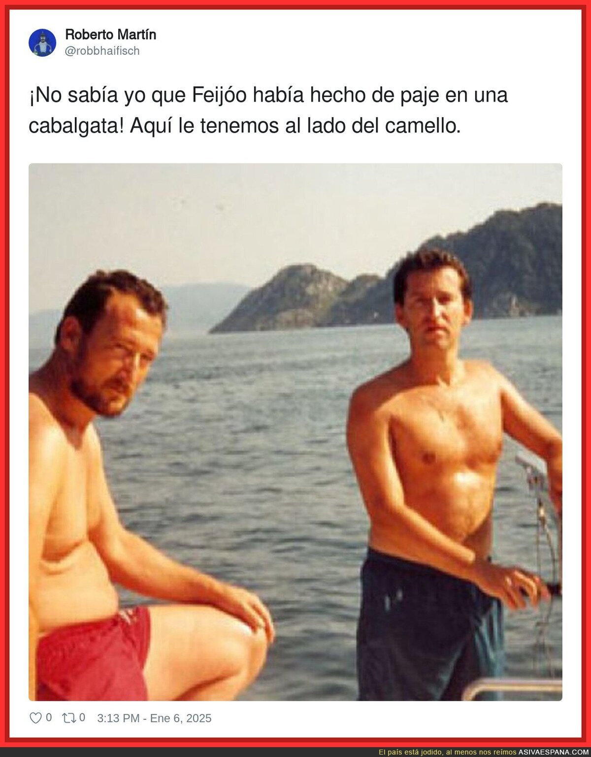 Imagen inédita de Feijóo