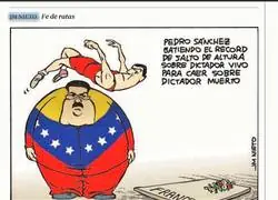 Salto de p&eacute;rtiga con dos varas de medir