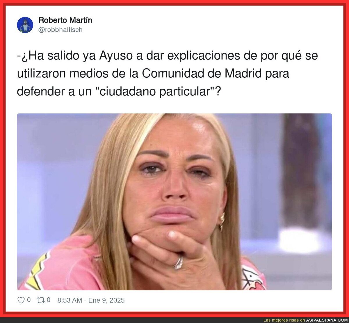 ¡Estamos esperando Isabel!
