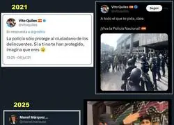Vito Quiles va al acto de Irene Montero en Garibaldi para reventarlo y la polic&iacute;a lo expulsa