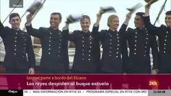 La marcha de Leonor en Elcano: familia, amor, defensa de la naci&oacute;n, belleza, tradici&oacute;n, disciplina, juventud y experiencia.