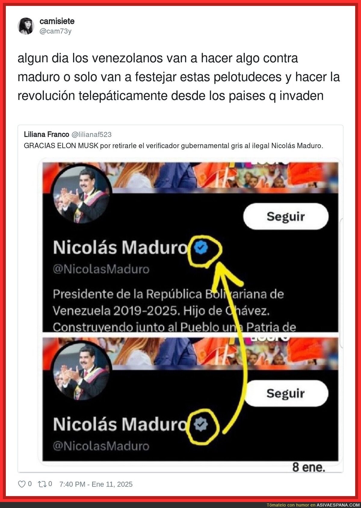 La lucha de los venezolanos contra Maduro es cuestionable