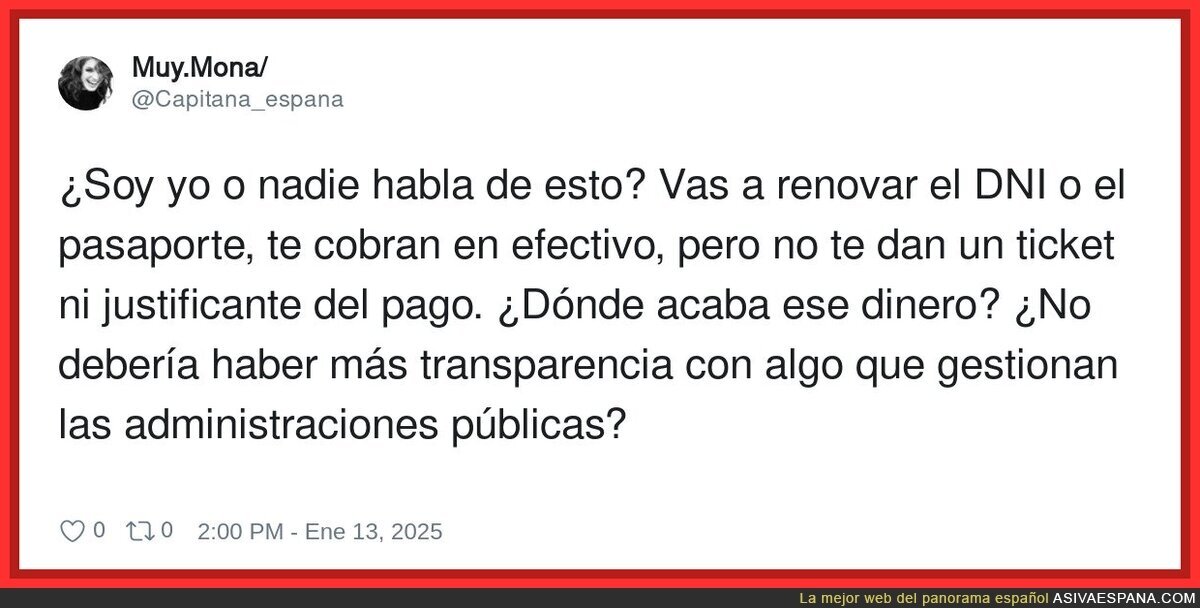 ¿Dónde va el dinero que pagamos en efectivo?