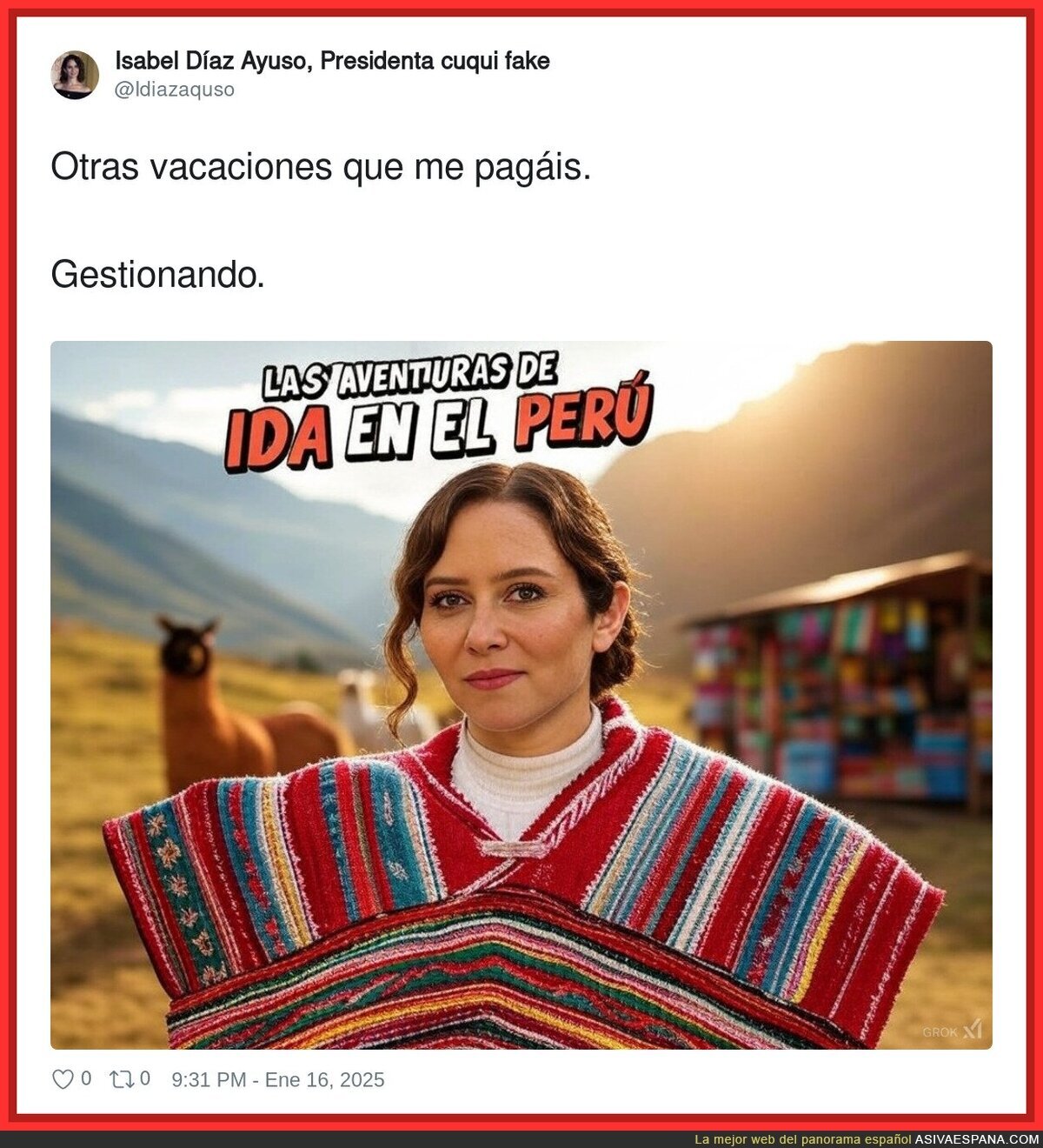 Isabel se lo pasa en grande